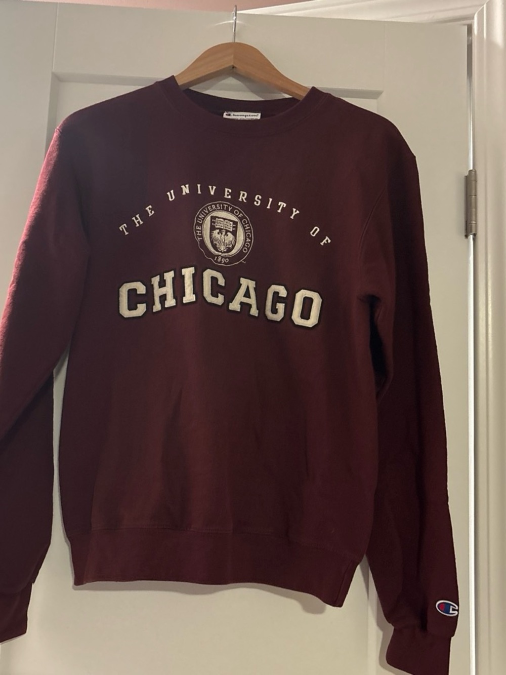 Champion Maroon Chicago Crewneck Sweatshirt